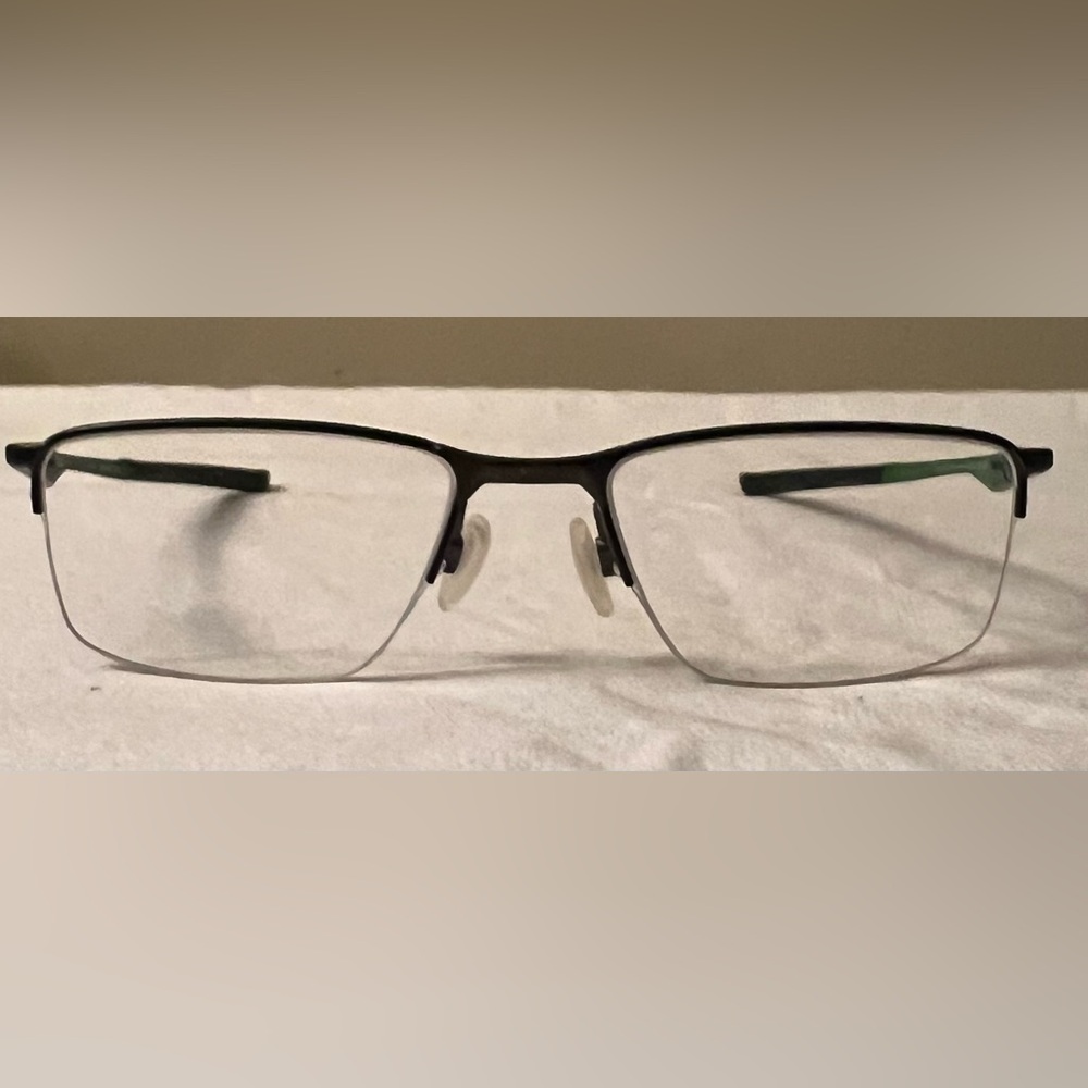 Oakley OX3218-0252 Satin Pewter 136 Eyeglasses, Socket 5.5, NWOT - Picture 3 of 8